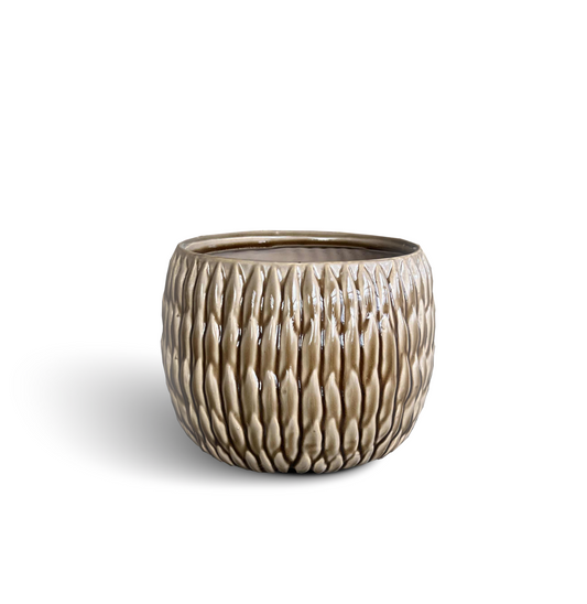 Pot céramique artisanal - Petit Brun Mochalite