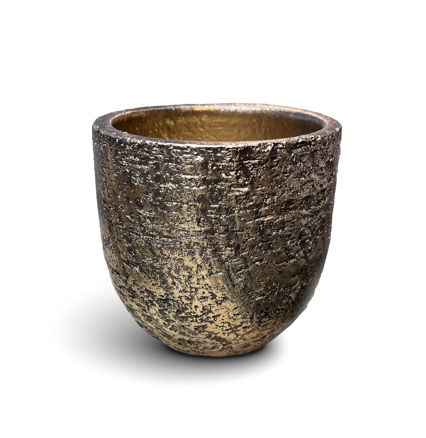 Artisanal ceramic pot - Antica Golden